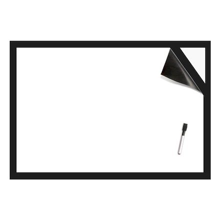 Flipside 24in X 36in Repositionable Whiteboard Stickable W/Dry Erase Marker 92436